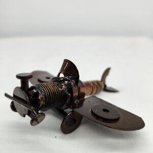 Metal WWII Plane Spark Plug Art Table Top Farmhouse Decor